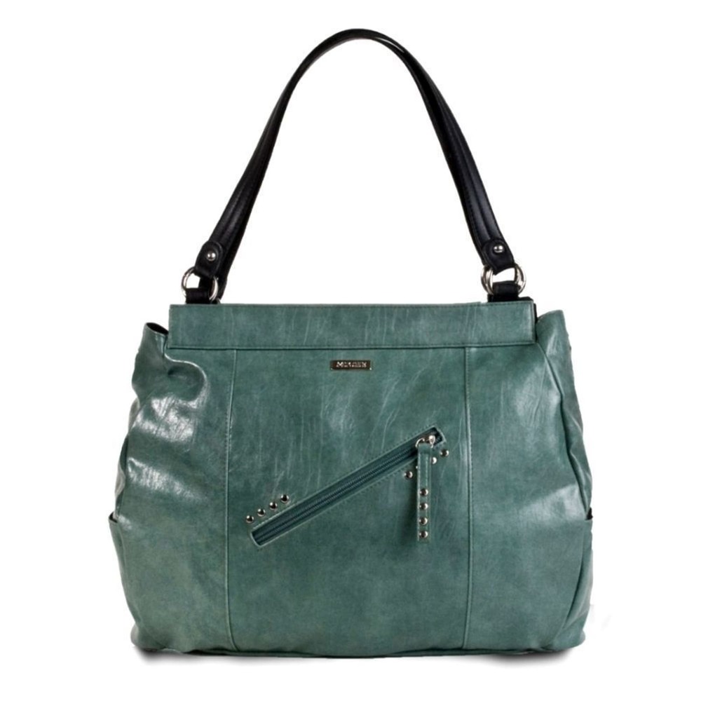 Limited Miche Prima Green Vegan Leather Shoulder Bag